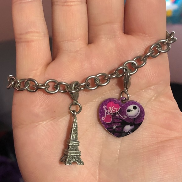 Nightmare Before Christmas + Eiffel Tower Charm - Picture 1 of 2